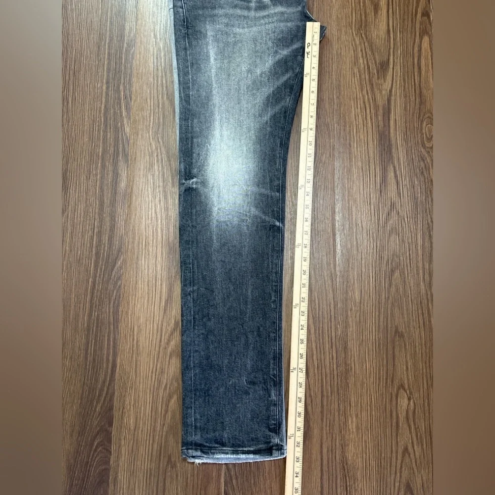Purple Brand Two Tone Split Jeans 36 Made in Italy Slim